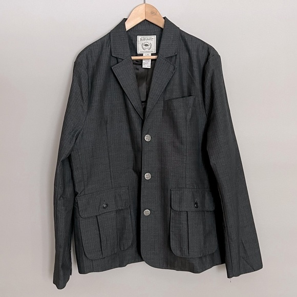 Buffalo Men’s Grey Timeless Jacket with Buttons - Picture 1 of 2